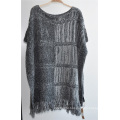 100%Acrylic Side Open Knit Cheap Women Sweater